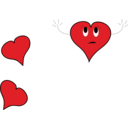 download Scary Heart clipart image with 0 hue color