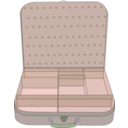 download Suitcase With Compartment clipart image with 90 hue color