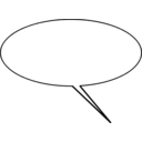 download Caption Balloon 1 clipart image with 270 hue color