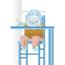 download Baby Alien clipart image with 180 hue color