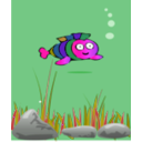 download Fish clipart image with 270 hue color