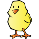 download Chick clipart image with 0 hue color