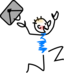 Happy Small Man Running