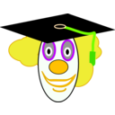 download Clown School Graduate clipart image with 45 hue color