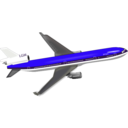 download Plane clipart image with 45 hue color