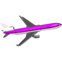 download Plane clipart image with 90 hue color