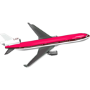 download Plane clipart image with 135 hue color