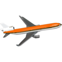 download Plane clipart image with 180 hue color