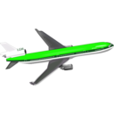 download Plane clipart image with 270 hue color