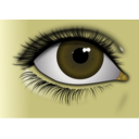 download Realistic Brown Eye clipart image with 45 hue color