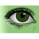 download Realistic Brown Eye clipart image with 90 hue color