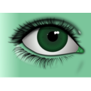 download Realistic Brown Eye clipart image with 135 hue color