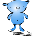 download Bear Icon clipart image with 180 hue color