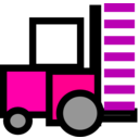download Montacargas Stacker clipart image with 270 hue color