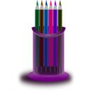 download Pencil Stand 2 clipart image with 270 hue color