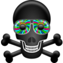 download Skull clipart image with 135 hue color