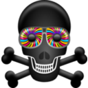 download Skull clipart image with 0 hue color