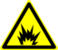 Hazard Warning Sign Explosion