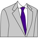 download Light Grey Suit clipart image with 270 hue color