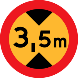 3 5 M Sign