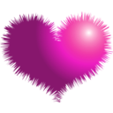 download Zigzag Red Heart clipart image with 315 hue color