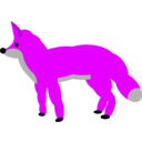 download Fox clipart image with 270 hue color