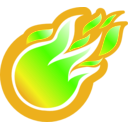 download Fire Ball Icon clipart image with 45 hue color