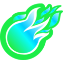 download Fire Ball Icon clipart image with 135 hue color