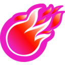 download Fire Ball Icon clipart image with 315 hue color