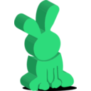 download Rabbit clipart image with 90 hue color