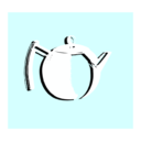 download Kettle clipart image with 180 hue color