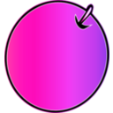 download Apricot clipart image with 270 hue color