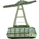download Aerial Tramway clipart image with 45 hue color