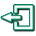 download Exit Icon clipart image with 45 hue color