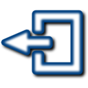 download Exit Icon clipart image with 90 hue color