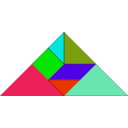 download Tangram clipart image with 315 hue color