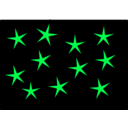 download Stars In The Night clipart image with 90 hue color