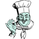 download Happy Chef clipart image with 135 hue color