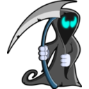 download Grim Reaper clipart image with 180 hue color