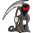 download Grim Reaper clipart image with 0 hue color