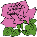 download Pink Rose clipart image with 0 hue color