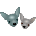 download Two Chihuahuas clipart image with 180 hue color