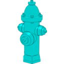download Fire Hydrant clipart image with 180 hue color
