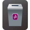 download Trash Can clipart image with 180 hue color