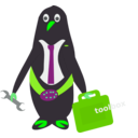 download President Of Penguins clipart image with 90 hue color