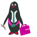 download President Of Penguins clipart image with 315 hue color