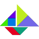 download Tangram clipart image with 45 hue color