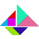 download Tangram clipart image with 135 hue color