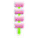 download Flow Chart Graphic clipart image with 90 hue color