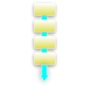 download Flow Chart Graphic clipart image with 180 hue color